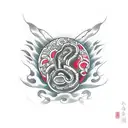 kidney bean tattoo design idea