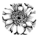 Chrysanthemum, Rose & Poppy tattoo design idea