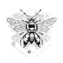 Honey Bee tattoo design idea