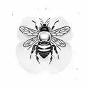 Honey Bee tattoo design idea