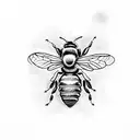 Honey Bee tattoo design idea