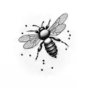 Honey Bee tattoo design idea