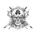 punk rock cliché tattoo design idea