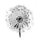 Dandelion tattoo design idea