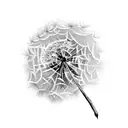 Dandelion tattoo design idea