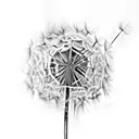 Dandelion tattoo design idea