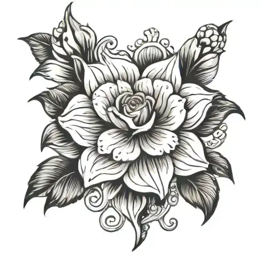Draw a Lana Del Rey inspired tattoo for men. tattoo design idea