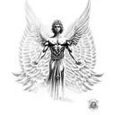 archangel St Michael  tattoo design idea
