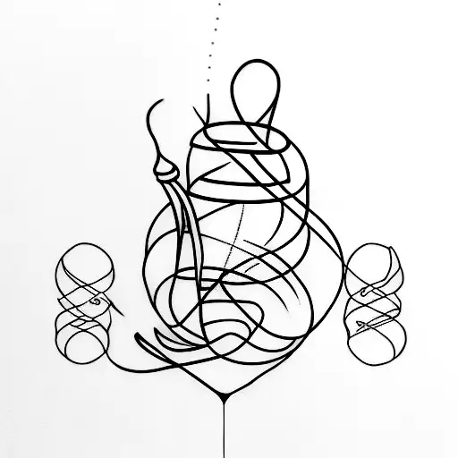 cocoon with legs tattoo design idea