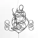 cocoon with legs tattoo design idea