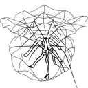 cocoon with legs tattoo design idea