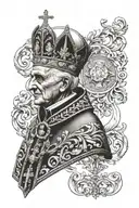 pope Benedict xvi xiv xi tattoo design idea