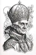 pope Benedict xvi xiv xi tattoo design idea