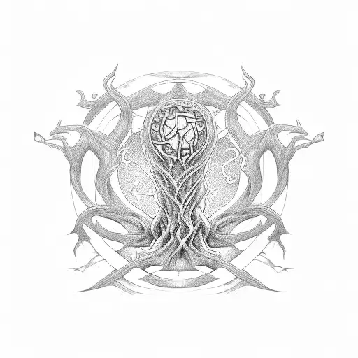 Norse Yggdrasil tattoo tattoo design idea