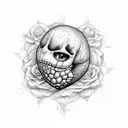 corazon formado por los nombres Sofia y Maite tattoo design idea