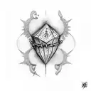 corazon formado por los nombres Sofia y Maite tattoo design idea
