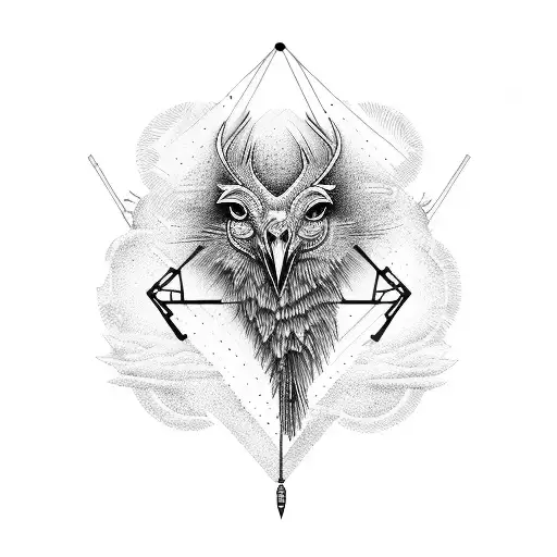 construction crane tattoo design idea