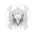 construction crane tattoo design idea