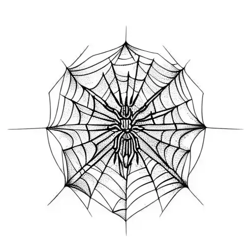 Spider Web tattoo design idea