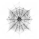 Spider Web tattoo design idea
