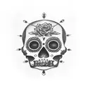 los muerto tattoo design idea