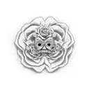 los muerto tattoo design idea