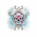 los muerto tattoo design idea