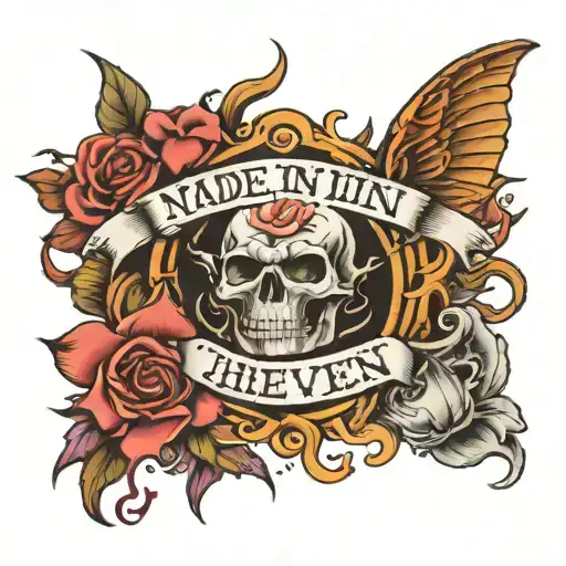 Made in heaven Put through hell good thing nothing lasts forever  tattoo design idea