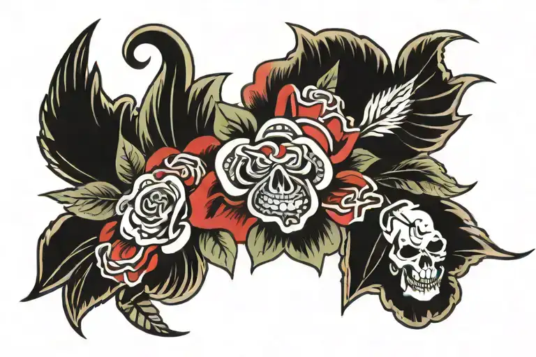 blankets tattoo design idea
