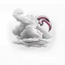 storm cloud tattoo design idea