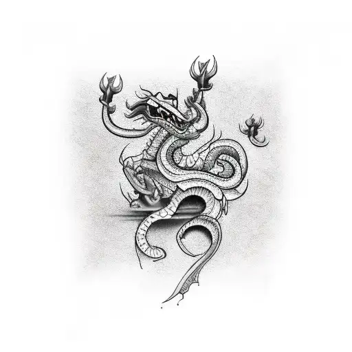 mushu tattoo design idea