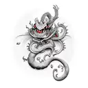 mushu tattoo design idea