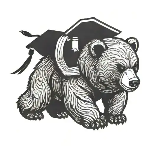 kanye graduation bear tattoo design idea