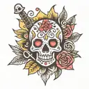 rock n roll tattoo design idea