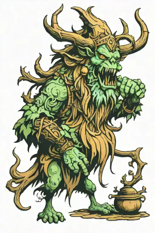 leshy tattoo design idea