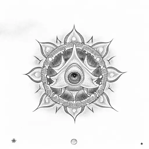 power drum, rudraksha, shivaling, Shiva's third eye  tattoo design idea