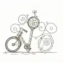 coraline inspired key tattoo design idea