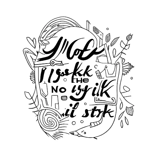no risk no story tattoo design idea