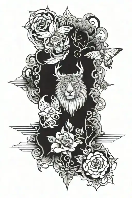 Alaska themes tattoo design idea