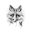 Fox tattoo design idea
