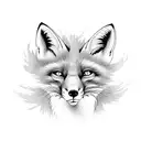 Fox tattoo design idea