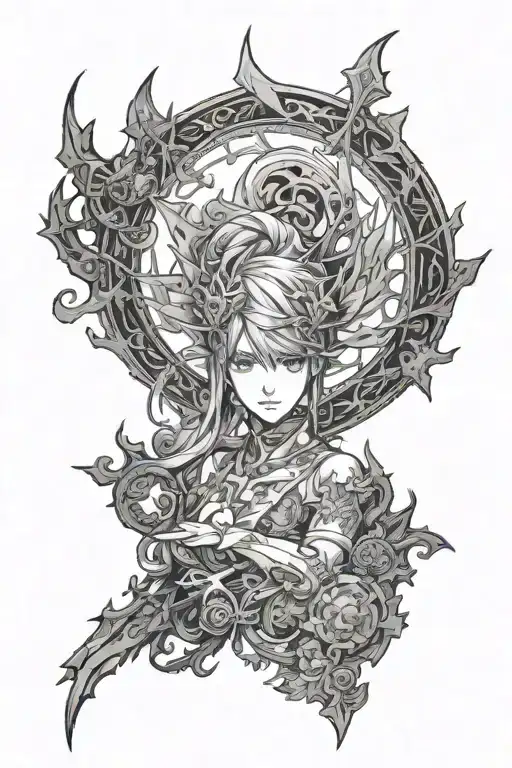 final fantasy 14 tattoo design idea
