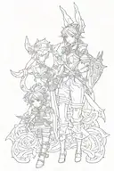final fantasy 14 tattoo design idea
