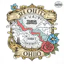 ohio route with signs merged tattoo design idea