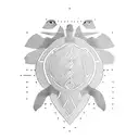 Tortoise tattoo design idea