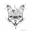 mic with Johny tattoo design idea