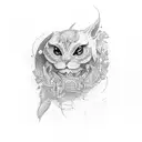 mic with Johny tattoo design idea