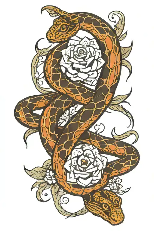 A snake wrapping around my arm and in between its tail wrapping i want the words wisdom, wealth, and worth  tattoo design idea