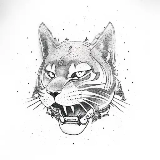 Atelier Attire logo Banner panther liberty scale tattoo design idea