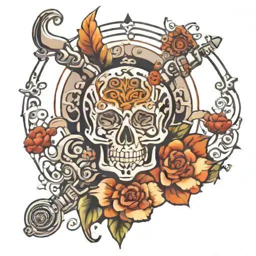 shower head tattoo design idea